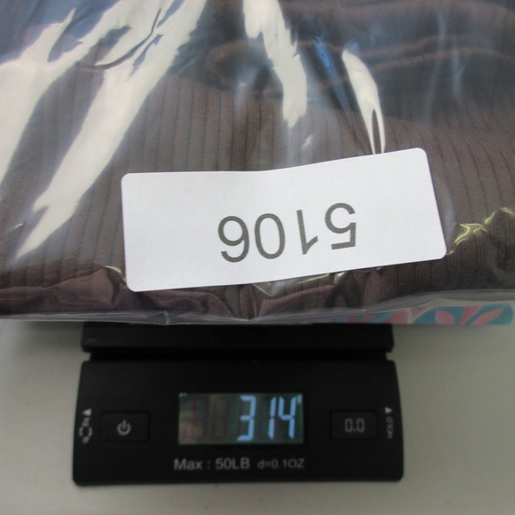 Reformation Bodycon Midi Tube Dress S Brown Ribbed Knit Minimalist Casual 314 - Picture 9 of 12